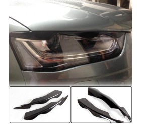 Вії на фари (2011-2015, Карбон) для Ауди A4 B8 рр