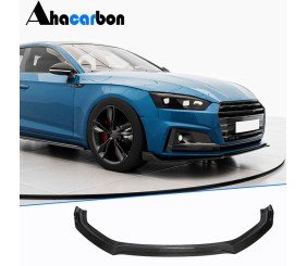 Накладка на передній бампер Lip V2 (для S-Line 2016-2020, Карбон) для Ауди A5 рр