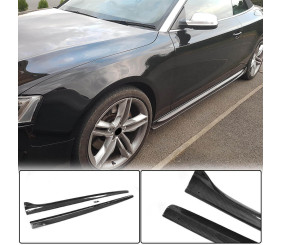 Бокові пороги (Купе/кабріолет, Карбон) для Ауди A5 2007-2015 рр