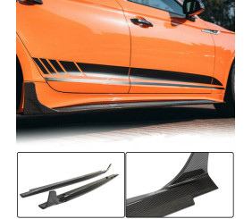 Бокові пороги 2021-2025 V1 (для Sportback, Карбон) для Ауди A5 рр