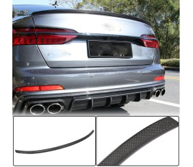 Спойлер V3 (для SD, Карбон) для Ауди A6 C8 2018- рр