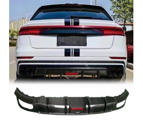 Дифузор заднього бампера (Карбон) для Ауди Q8 2018- рр