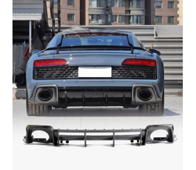 Дифузор заднього бампера V2 (для Spyder 2020-2026, Карбон) для Ауди R8 2015- рр