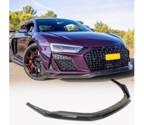 Накладка на передній бампер Lip V2 (2023-2026, Карбон) для Ауди R8 2015- рр