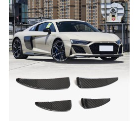 Накладки на передній бампер V1 (2023-2026, Карбон) для Ауди R8 2015- рр