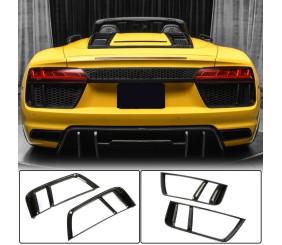 Накладки на задній бампер (2015-2020, Карбон) для Ауди R8 2015- рр