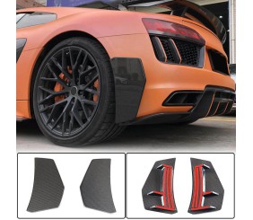 Спліттери заднього бампера V1 (2015-2020, Карбон) для Ауди R8 2015- рр