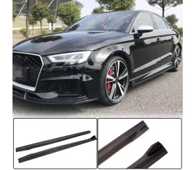 Бокові пороги (для RS3 SD 2017-2019, Карбон) для Ауди A3 рр
