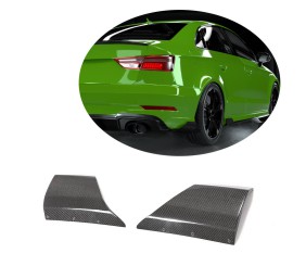 Накладки на задній бампер Flap (для RS3 SD 2017-2019, Карбон) для Ауди A3 рр