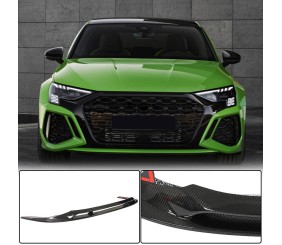 Накладка на передній бампер Lip (для RS SD, Карбон) для Ауди A3 2020- рр