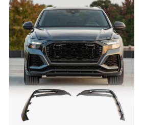 Накладки на протитуманні фари (Карбон) для Ауди Q8 2018- рр