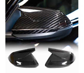 Накладки на дзеркала (2018-2023, Карбон, Без допомоги при зміні смуги руху) для Ауди Q8 2018- рр