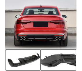 Дифузор заднього бампера V1 (для S-Line, Карбон) для Ауди A4 B10 2024- рр