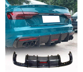 Дифузор заднього бампера V3 (для S-Line, Карбон) для Ауди A4 B10 2024- рр