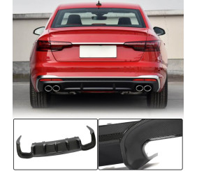 Дифузор заднього бампера V2 (для S-Line, Карбон) для Ауди A4 B10 2024- рр