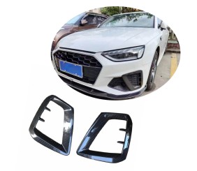 Накладки на протитуманні фари V1 (для S-Line SD 2015-2019, Карбон) для Ауди A4 B9 рр