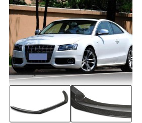 Накладка на передній бампер Lip (для S-Line Coupe 2007-2011, Карбон) для Ауди A5 рр