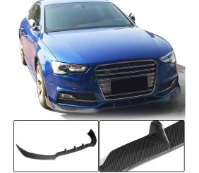 Накладка на передній бампер Lip V3 (для S-Line 2012-2015, Карбон) для Ауди A5 рр