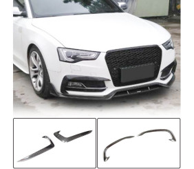 Накладки на протитуманки (для S-Line 2012-2015, Карбон) для Ауди A5 рр