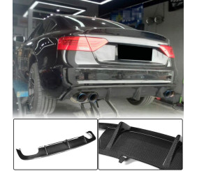 Дифузор заднього бампера V1 (для S-Line 2012-2015, Карбон) для Ауди A5 рр