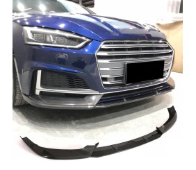 Накладка на передній бампер Lip (для S-Line купе/кабріолет 2016-2020, Карбон) для Ауди A5 рр