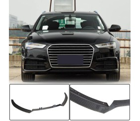 Накладка на передній бампер Lip Карбон V2 (для S-Line 2014-2018) для Ауди A6 C7 рр