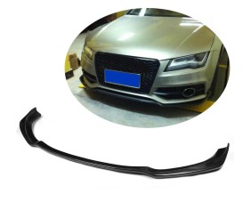 Накладка на передній бампер Lip V1 (для S-Line, 2010-2014, Карбон) для Ауди A7 рр