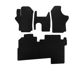 Килимки EVA (2004-2007, 2 ряди, 8-ми місний, Чорний) для Hyundai H200, H1, Starex рр