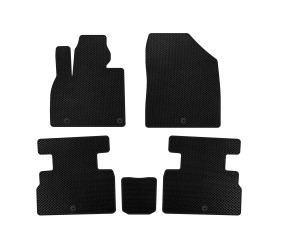 Килимки EVA (2 ряди, 7-ми місний, Чорний) для Kia Stonic 2017- рр