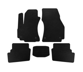 Килимки EVA (2 ряди, 2003-2005, 7-ми місний, Чорний) для Opel Zafira A рр