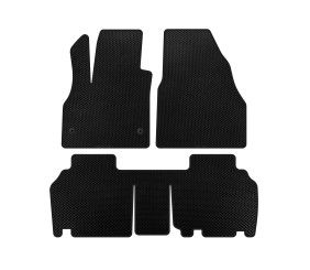 Килимки EVA (2 ряди, 5-ти дверний/7-місний, Чорний) для Renault Kangoo 2008-2020 рр