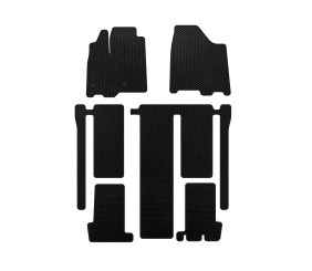 Килимки EVA (3 ряди, чорні) для Toyota Sienna 2010-2020 рр