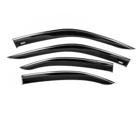 Вітровики з хромованим молдингом (4 шт, Niken) для Opel Mokka 2021- рр