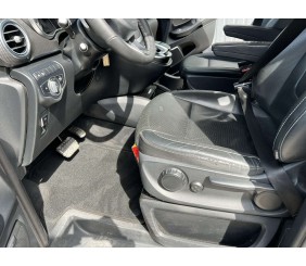 Килимки текстильні Premium V-class, ExtraLong 2 бокових (Тільки самовивіз, повний салон, Чорний) для Mercedes Vito/V-class W447 2014- рр