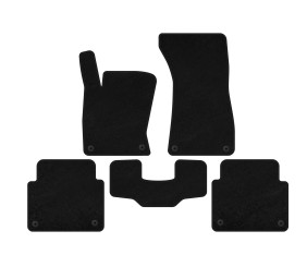 Килимки текстильні Premium (Short, Чорний) для Ауди A8 2002-2009 рр