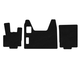 Килимки текстильні Premium (Чорний) для DAF XF95 2002-2006 рр