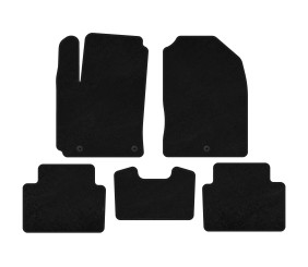 Килимки текстильні Premium (2017-2020, Бензин, Чорний) для Hyundai Kona рр