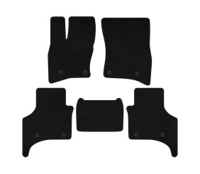 Килимки текстильні Premium (5-ти дверний, Чорний) для Land Rover Defender 2019- рр