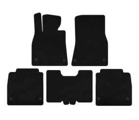 Килимки текстильні Premium (2007-2010, SD, Довга база, Чорний) для Lexus LS рр