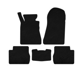 Килимки текстильні Premium (SD, Чорний) для Mercedes W201 (190) 1982-1993 рр