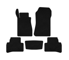 Килимки текстильні Premium (Купе, Чорний) для Mercedes CLK W208 1997-2002 рр