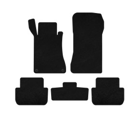 Килимки текстильні Premium (Купе, Чорний) для Mercedes CLK W209 2002-2010 рр