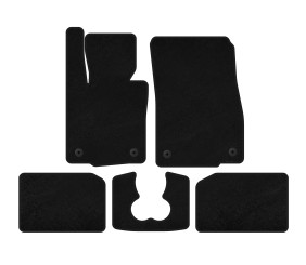 Килимки текстильні Premium (для S F55, 5-ти дверний, Чорний) для Mini Cooper F55/56/57 2014-2023 рр