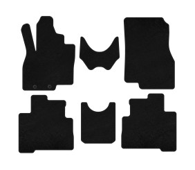 Килимки текстильні Premium (2 ряди, 7-ми місний, Чорний) для Mitsubishi Grandis 2003-2011 рр
