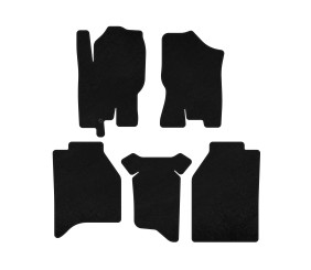Килимки текстильні Premium (чорні) для Nissan Navara 2006-2015 рр