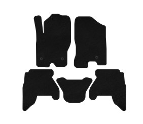 Килимки текстильні Premium (2 ряди, Чорний) для Nissan Pathfinder R51 2005-2014 рр