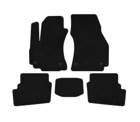 Килимки текстильні Premium (2 ряди, 2003-2005, 7-ми місний, Чорний) для Opel Zafira A рр