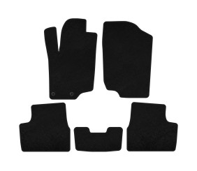 Килимки текстильні Premium (HB, 5-ти дверний, Чорний) для Peugeot 207 2006-2014 рр