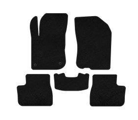 Килимки текстильні Premium (чорні) для Peugeot 208 2012-2019 рр