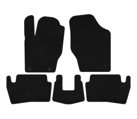 Килимки текстильні Premium (2001-2005, HB, 5-ти дверний, Чорний) для Peugeot 307 рр